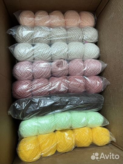 Пряжа для ручного вязания 10 мотков (комплект )