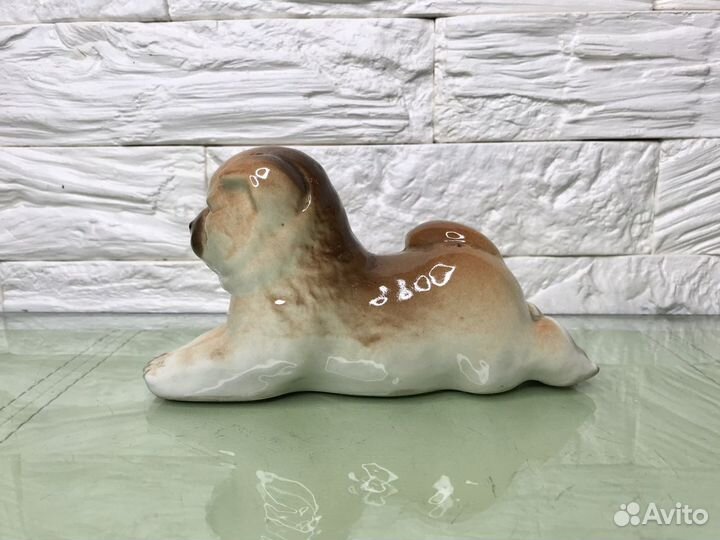 Фарфоровая статуэтка Щенок лфз