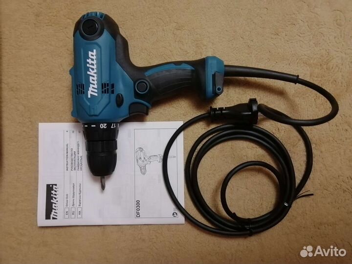 Дрель шуруповерт сетевой makita