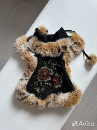 Шубка накидка пончо для собаки