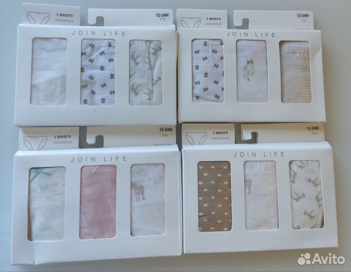 Новый комплект трусиков Zara original из 3х штук