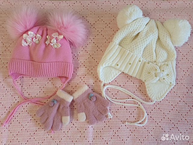 Шапки и перчатки для девочки