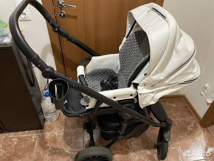 Коляска 2 в 1 эко кожа Delorean smart