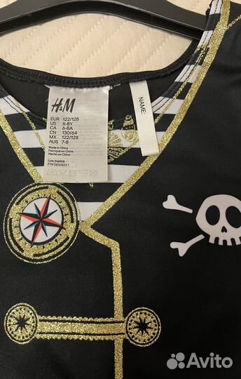 Карнавальный костюм пиратки H&M 122-128
