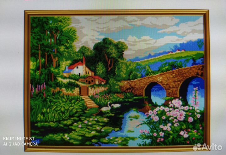 Картина вышитая чешским бисером
