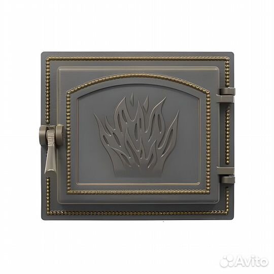 Дверь для Камина каминная 261 (Бронза) везувий