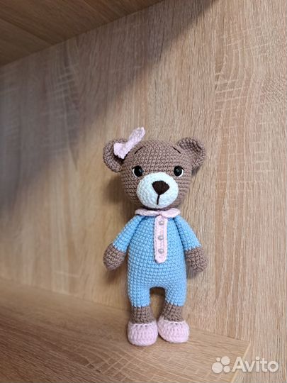 Мишка в пижаме ручной работы