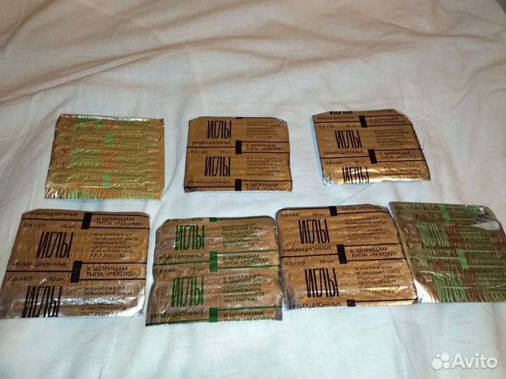 Иглы к шприцам типа рекорд