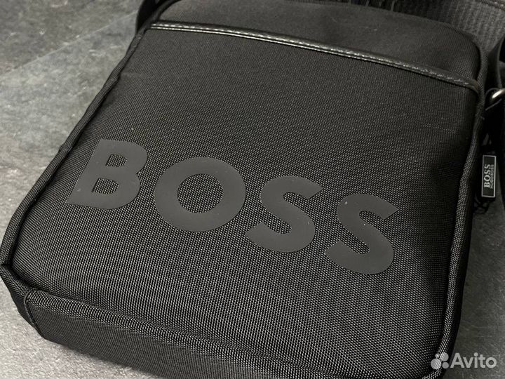 Сумка барсетка рюкзак Hugo Boss черный