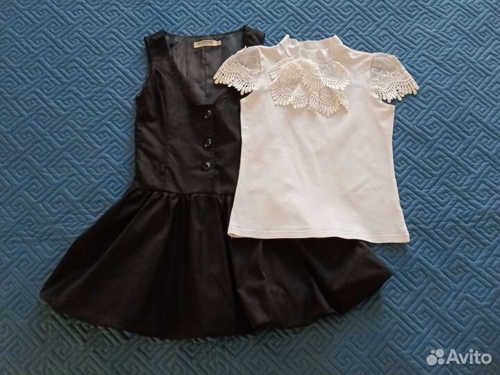 Блузки рубашки школьные 122 128 Playtoday