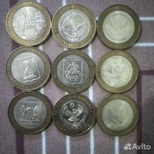 Юбилейные монеты 10 ру