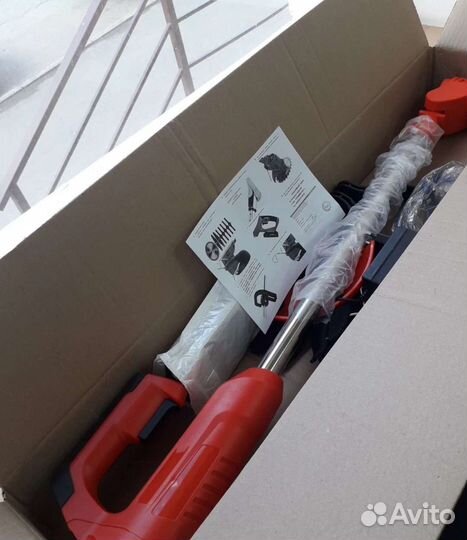 Триммер садовый аккумуляторный 2 акб 8 ножей+диск