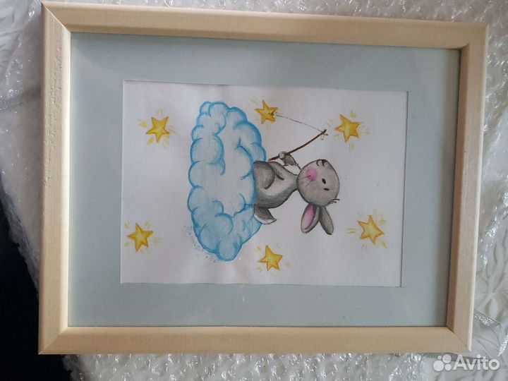 Картина иллюстрация акварелью 21х30 и др.внутри