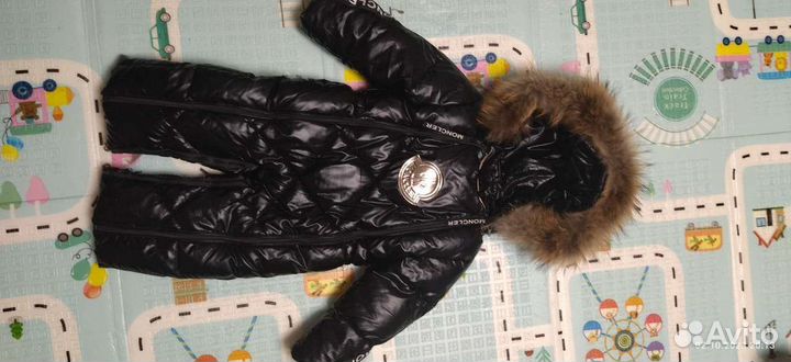 Зимний детский комбинезон Moncler 1-1.5 года