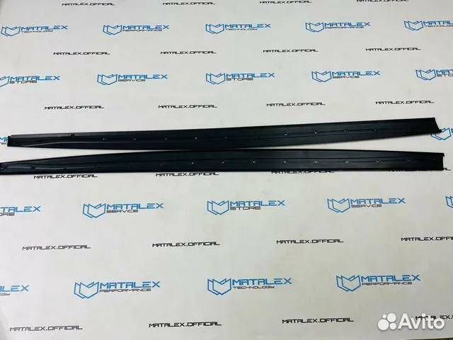 Лезвия на пороги BMW F32, M Performance, глянец