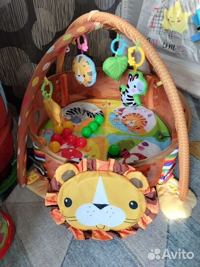 Детский развивающий коврик 3в1