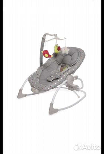 Детские электрокачели Jetem Flappy 2в1 серый