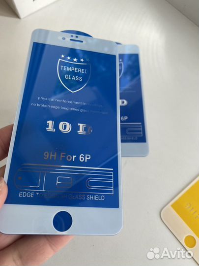 Защитное стекло 10D iPhone 6 plus