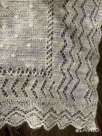 Оренбургский пуховый платок новый, размер 100*100