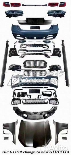 BMW 7 Series Комплект рестайлинга в M760Li 2019+