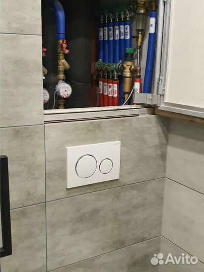 Монтаж инсталляции унитаза. Сантехник Зеленоград