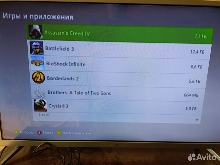 Xbox 360 + жёсткий диск с играми