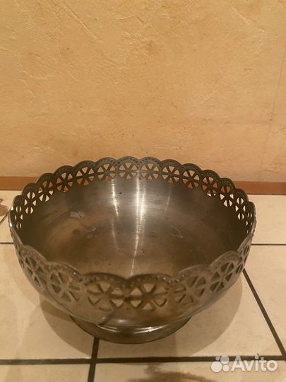 Конфетница ваза СССР металл