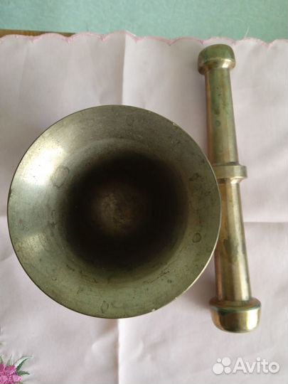 Ступка с пестиком, бронза