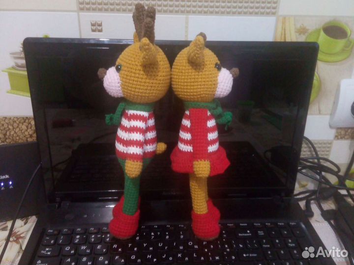 Вязаные олени