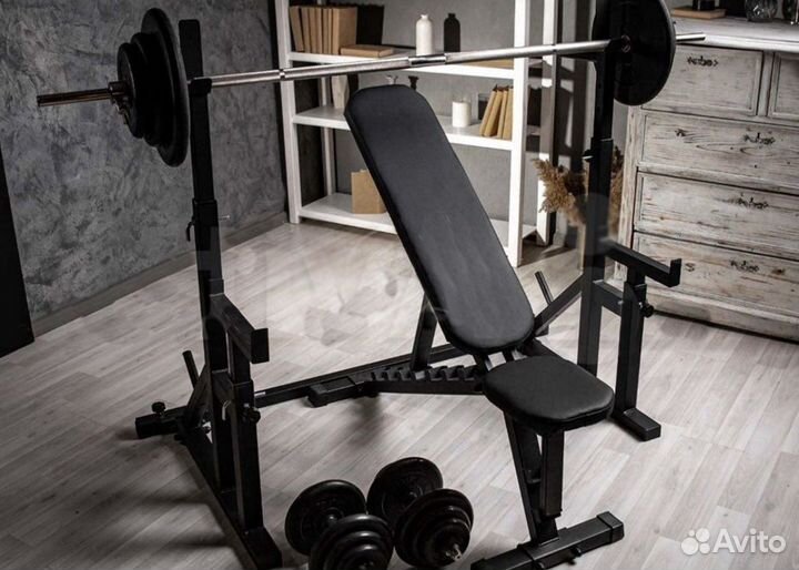 Скамья для жима со стойками