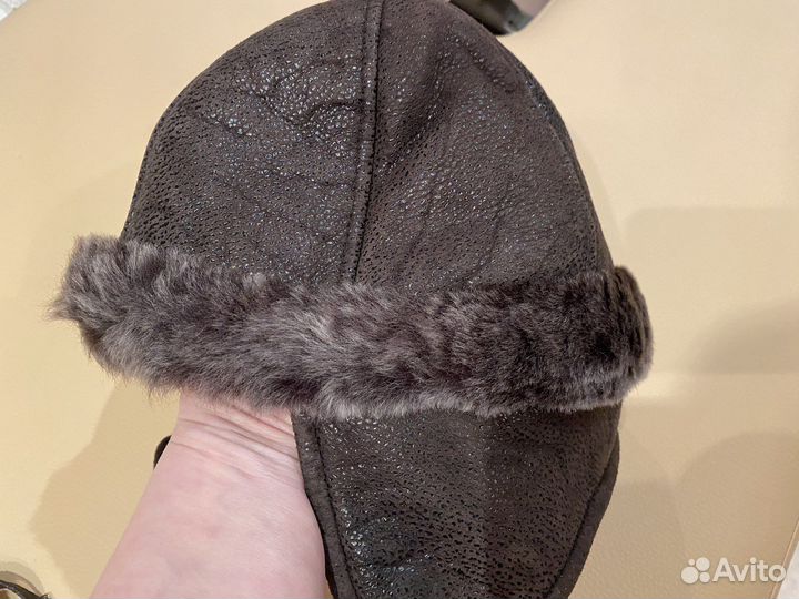 Шапка для мальчика зима нат.кожа 3-4 г