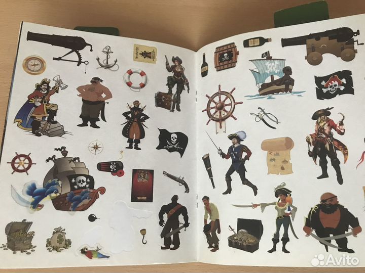 Пираты-Новый альбом, картина в 3D, наклейки-пираты