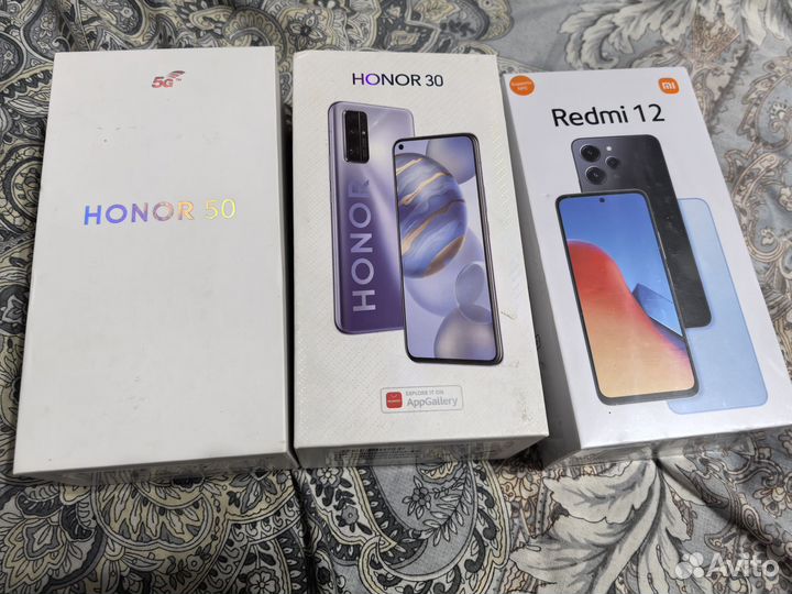 Коробка от телефона honor 30 honor 50 redmi 12