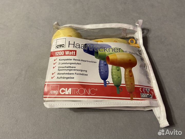 Фен дорожный Clatronic HT2524TC