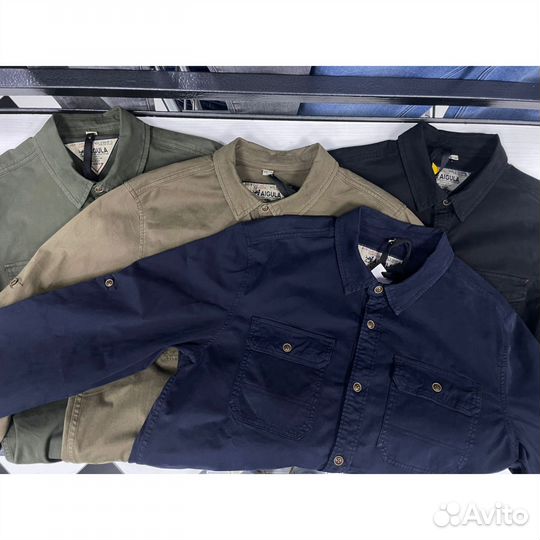 Рубашка мужская Темно синяя хлопок