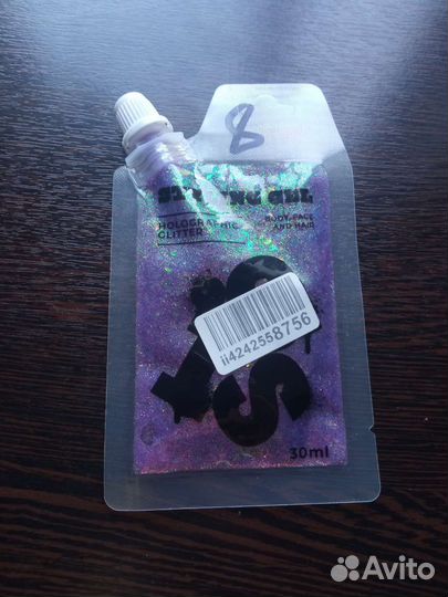 Жидкий глиттер гель для лица, волос и тела