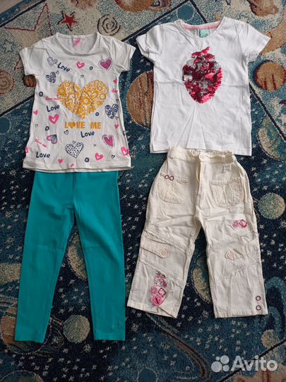 Пакет 110:кофты 8, штаны 5, джинсы 1, футболки 3