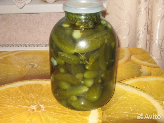 Огурцы соленые