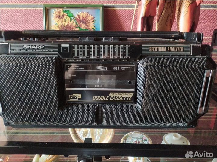 Японский магнитофон+радиоприемник sharp