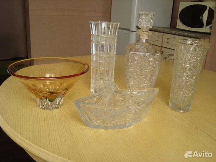 Цветное стекло, хрусталь