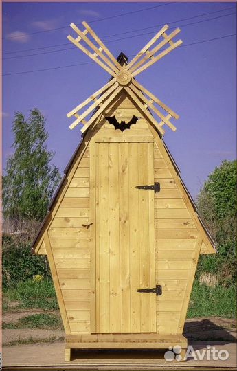 Дачный туалет с декором и установкой овр 911