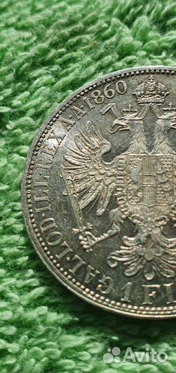 1 флорин 1860 год А, Австро-Венгерская империя