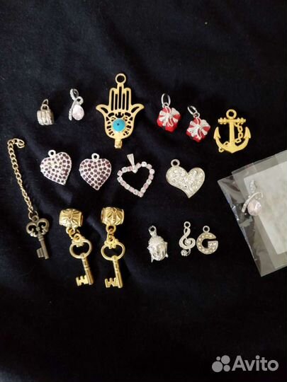 Заколки подвески Кольца Серьги Бижутерия Бигуди