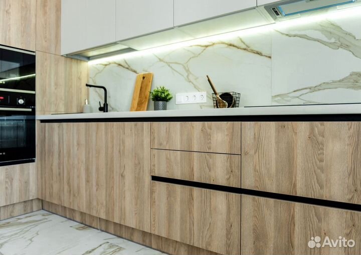 Кухня угловая на заказ.мдф фасады