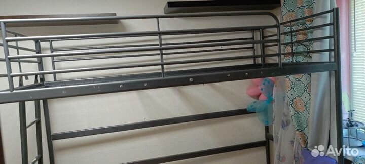 Кровать чердак IKEA svarta