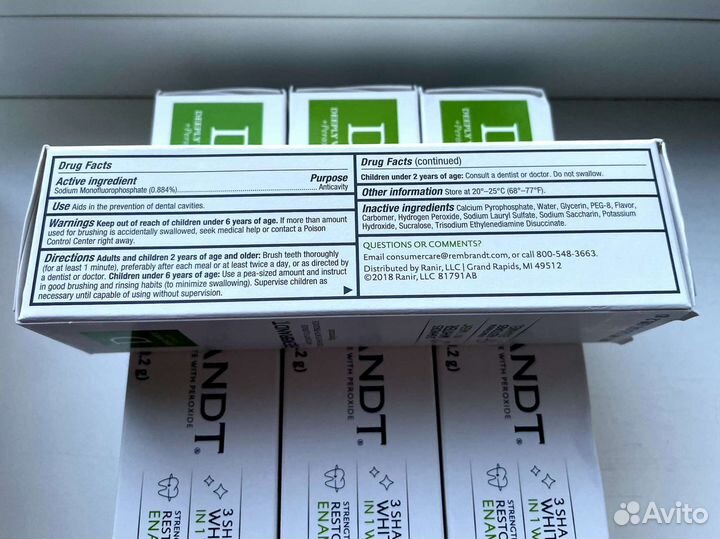 Зубная паста Rembrandt Deeply White (США)