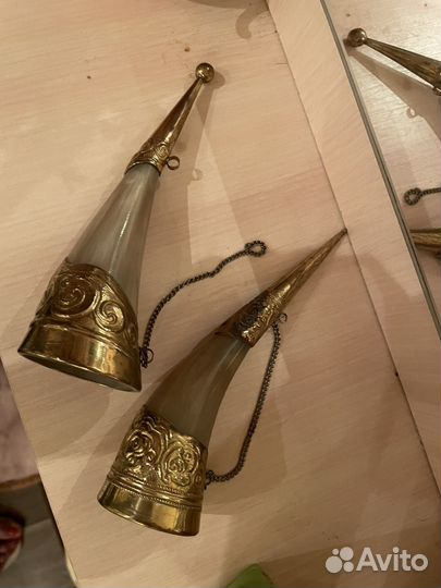 Рожок охотничий сувенир 2 шт