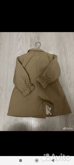 Плащ тренч zara для девочки 98