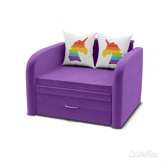 Мини-диван Мультик с принтом поп-ит