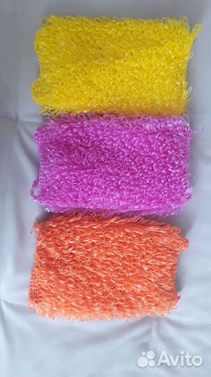 Мочалки ручной вязки